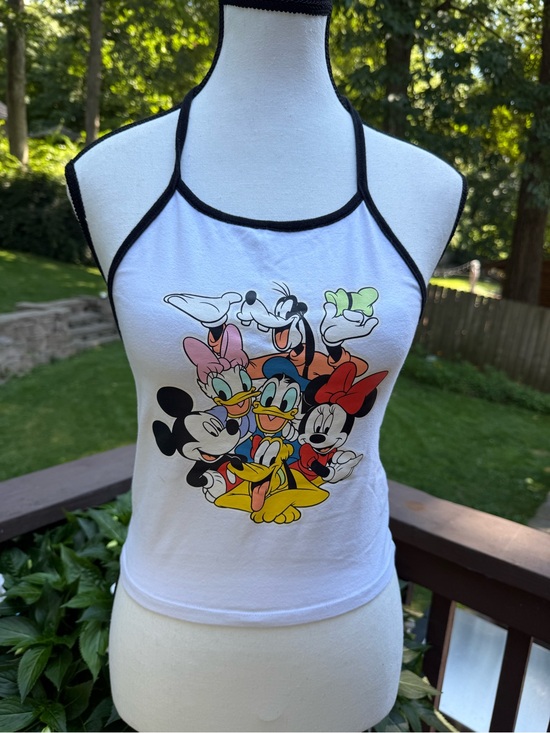 Disney Tops - Disney Character Mickey Pluto Donald Minnie Halter top Size Small S EUC